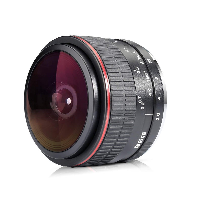 Meike 6.5mm f2.0 Fisheye Lens Ultra Wide Angle Compatible with Panasonic Olympus MFT Mount mirrorless Cameras GH6 OM-1 - Image 1